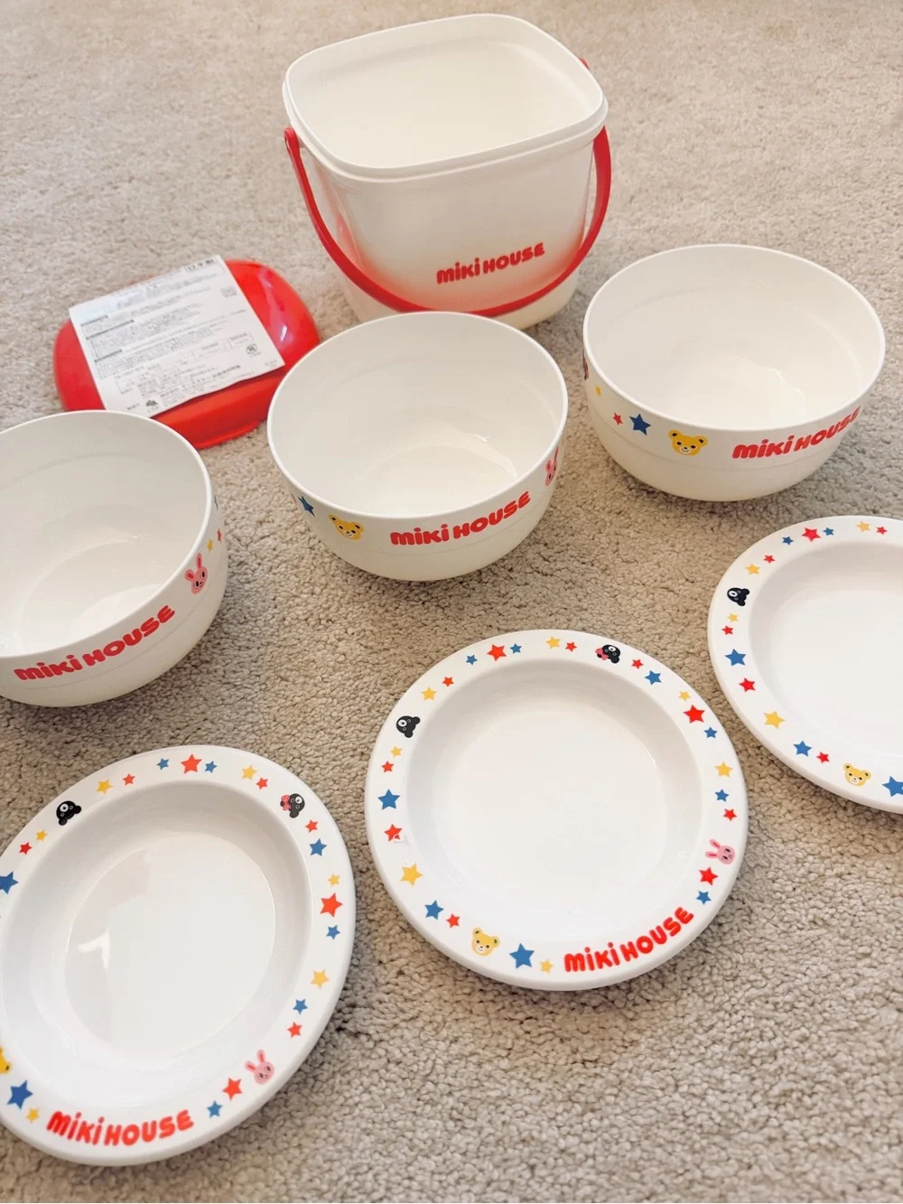 Miki House Kids 3-Set of Dinnerware